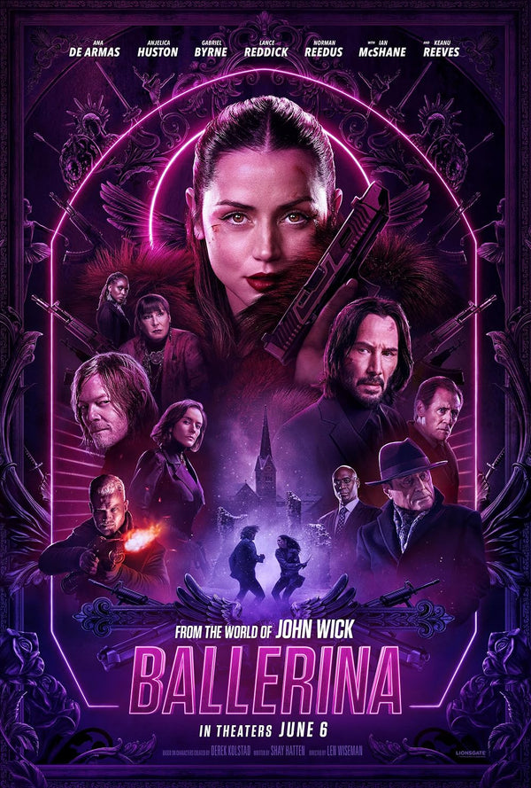 Ballerina (2025) - Action Adventure Crime Movie Movie Poster | Film Wall Art Print