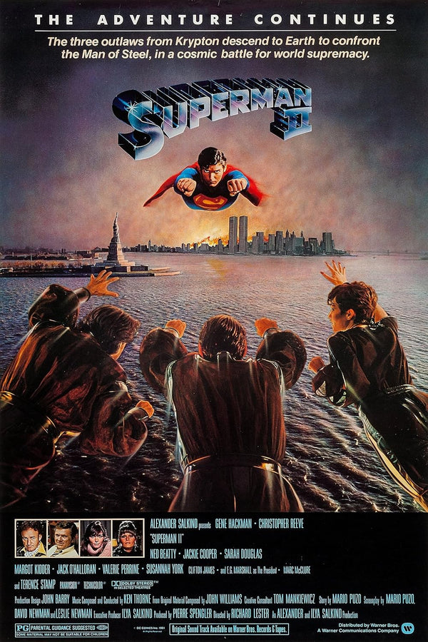Superman II (1980) Movie Poster – Action, Adventure, Sci-Fi Movie Poster | Film Wall Art Print