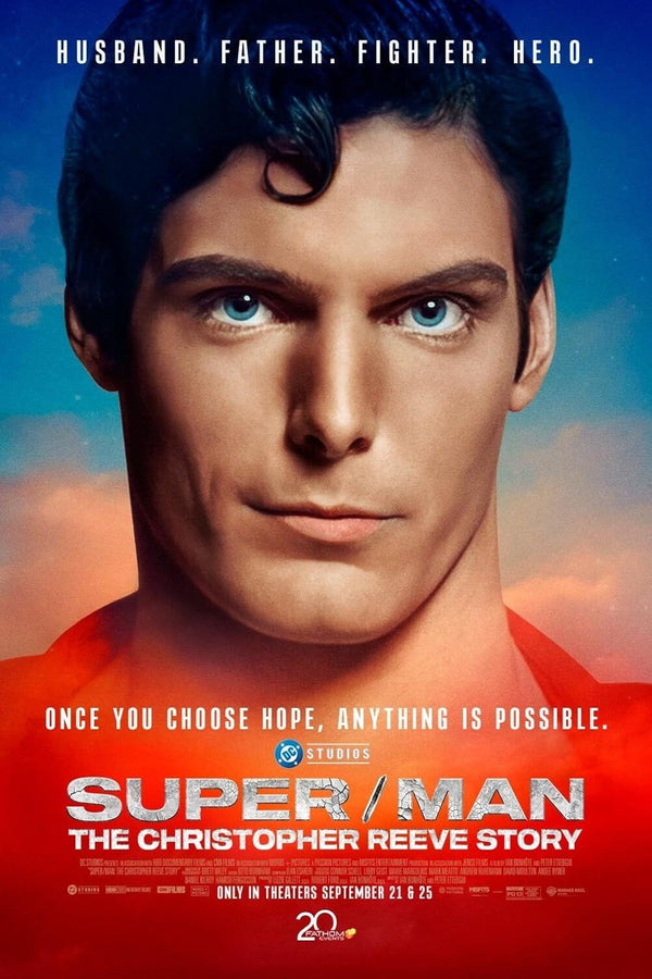 Super/Man: The Christopher Reeve Story (2024) - Documentary Biography Movie Poster | Film Wall Art Print