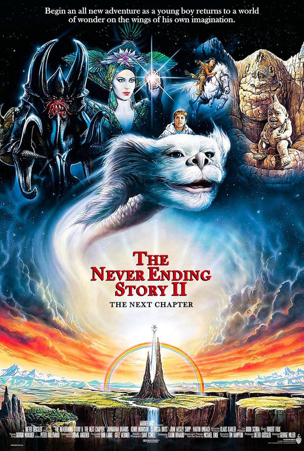 Neverending Story II: The Next Chapter (1990) Adventure Family Drama Movie Poster Movie Poster | Film Wall Art Print