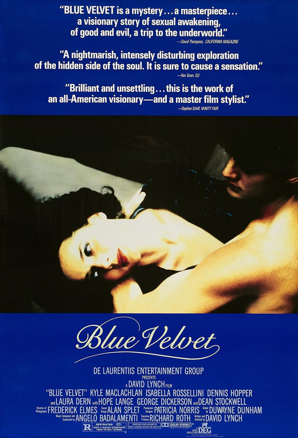 Blue Velvet (1986) Movie Poster – Crime, Drama, Mystery Thriller Movie Poster | Film Wall Art Print