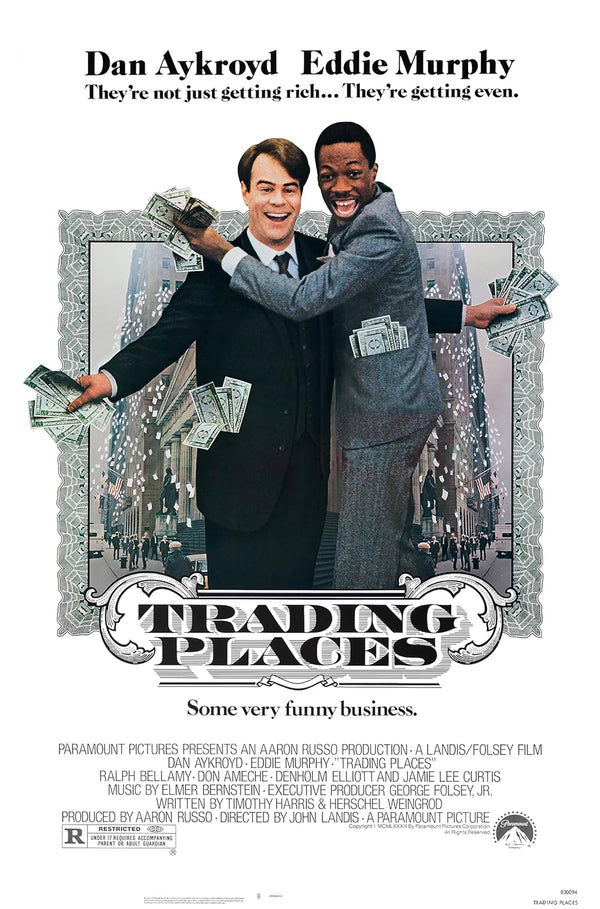 Trading Places Movie Poster - Classic 1983 Comedy Film Art Movie Poster | Film Wall Art Print