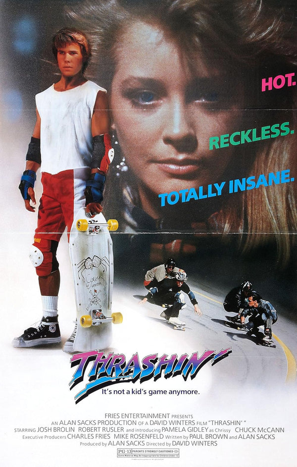 Thrashin' Movie Poster - Classic 1986 Skateboarding Film Movie Poster | Film Wall Art Print