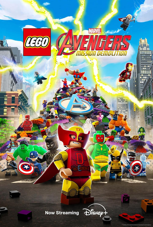 Lego Marvel Avengers: Mission Demolition – Animated Action Short Movie Poster | Film Wall Art Print