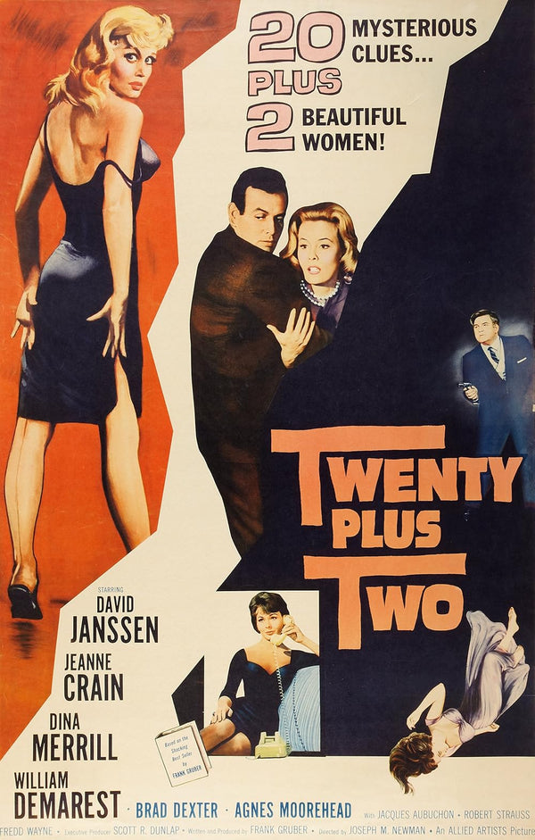 Twenty Plus Two (1961) - Crime Drama Mystery Movie Poster Movie Poster | Film Wall Art Print