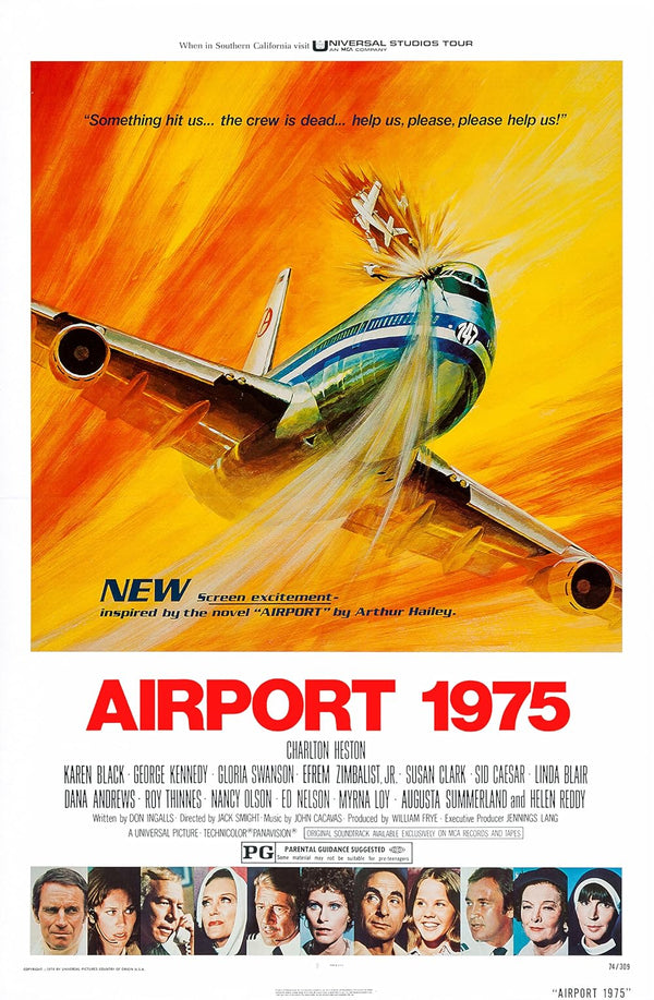 Airport 1975 (1974) – Action, Drama, Thriller Classic Movie Poster | Film Wall Art Print
