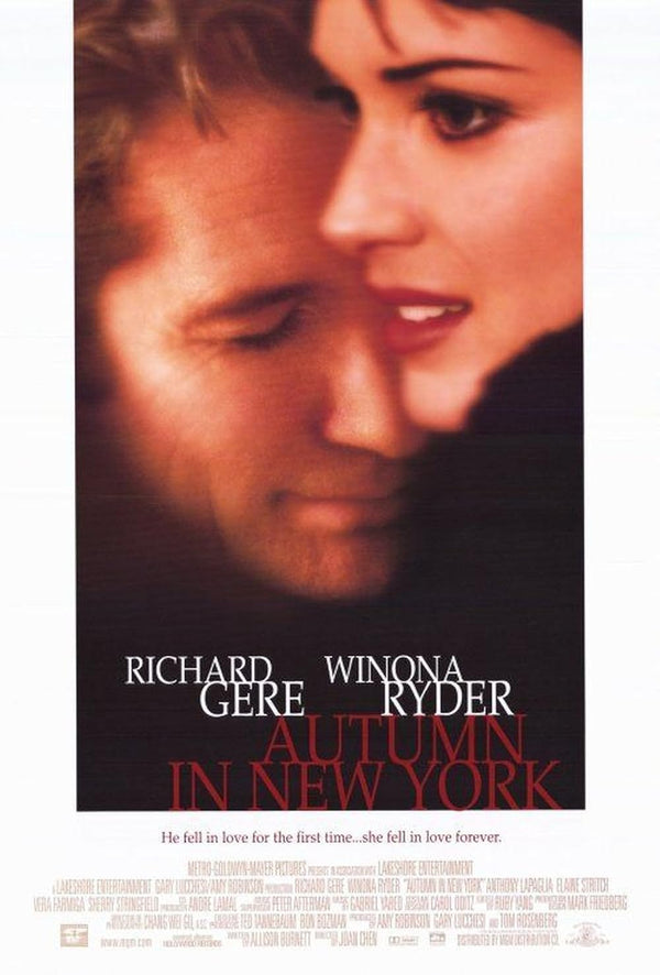 Autumn in New York (2000) - Romantic Drama Movie Poster Movie Poster | Film Wall Art Print