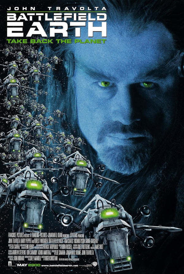 Battlefield Earth (2000) - Action Sci-Fi Adventure Movie Poster Movie Poster | Film Wall Art Print