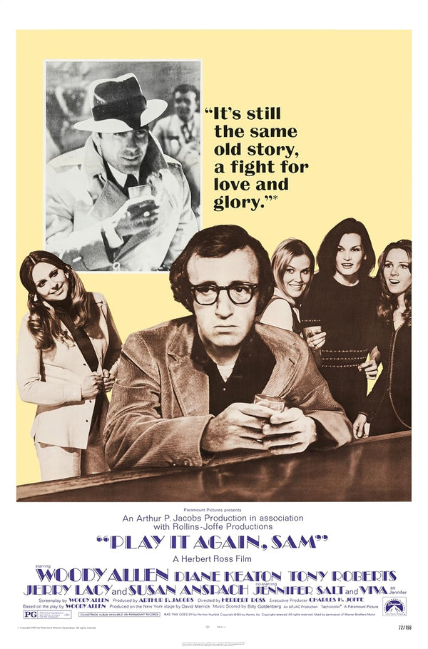 Play It Again Sam (1972) – Classic Comedy Romance Poster Movie Poster | Film Wall Art Print