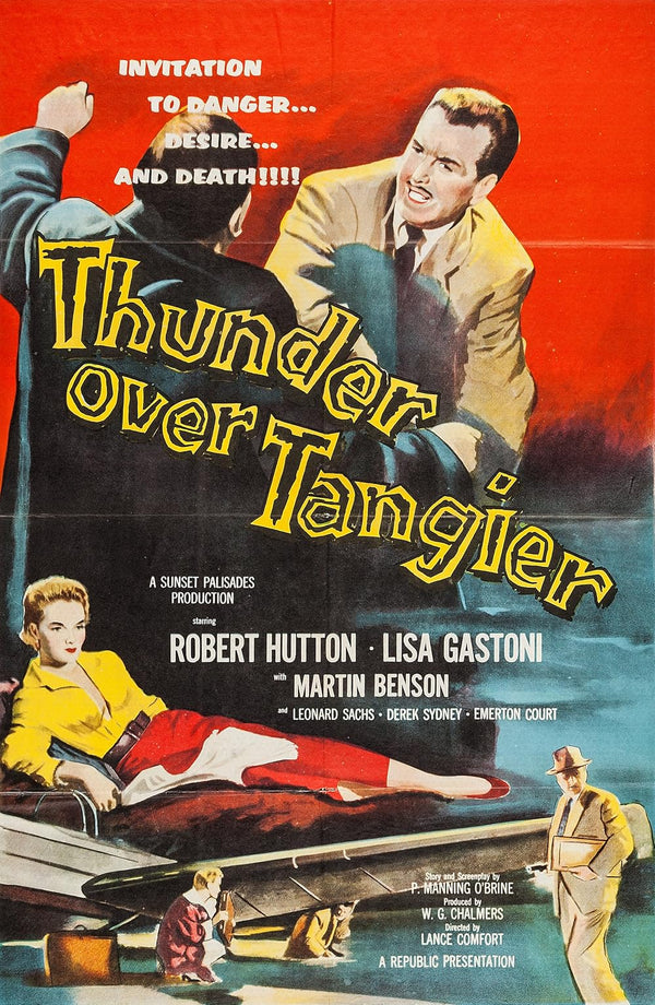 Thunder Over Tangier (1957) Crime Drama Movie Poster Movie Poster | Film Wall Art Print