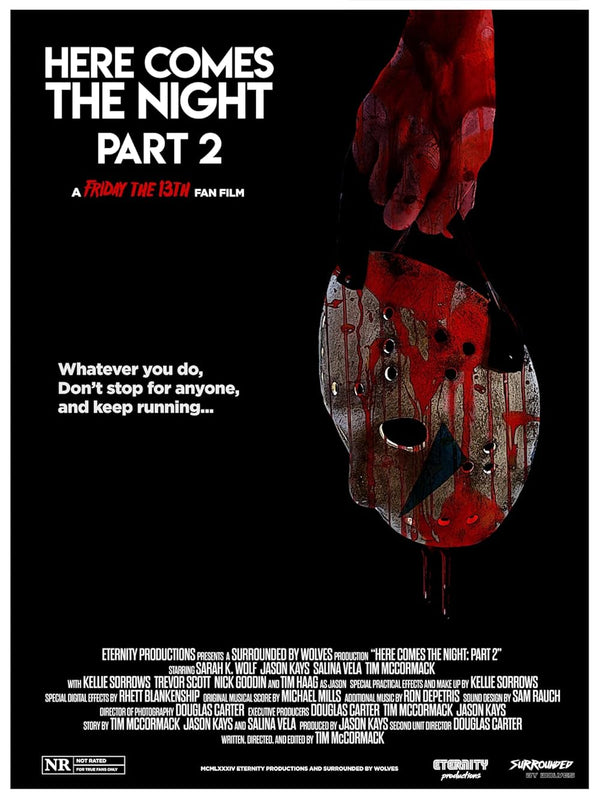 Friday the 13th Part II: Chilling Horror Short Movie Poster | Film Wall Art Print