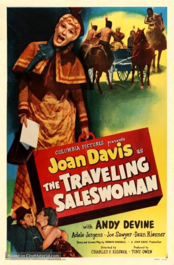 Traveling Saleswoman (1950) - Classic Comedy Western Movie Poster Movie Poster | Film Wall Art Print