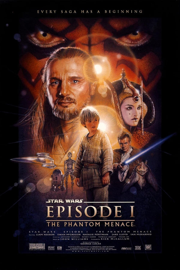 Star Wars: Episode I - The Phantom Menace 3D Poster (1999) Movie Poster | Film Wall Art Print