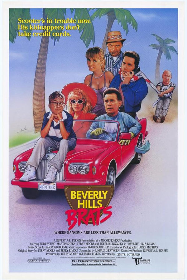 Beverly Hills Brats (1989) - Hilarious Comedy Movie Poster Movie Poster | Film Wall Art Print