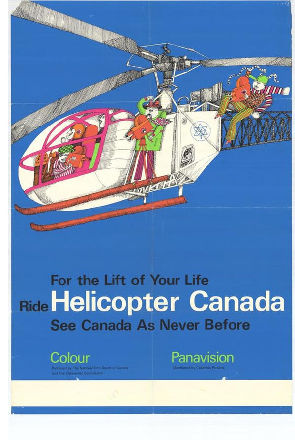 Helicopter Canada (1966) - Vintage Documentary Poster Movie Poster | Film Wall Art Print