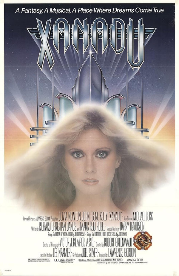 Xanadu Movie Poster - Olivia Newton-John Musical Film Art Movie Poster | Film Wall Art Print