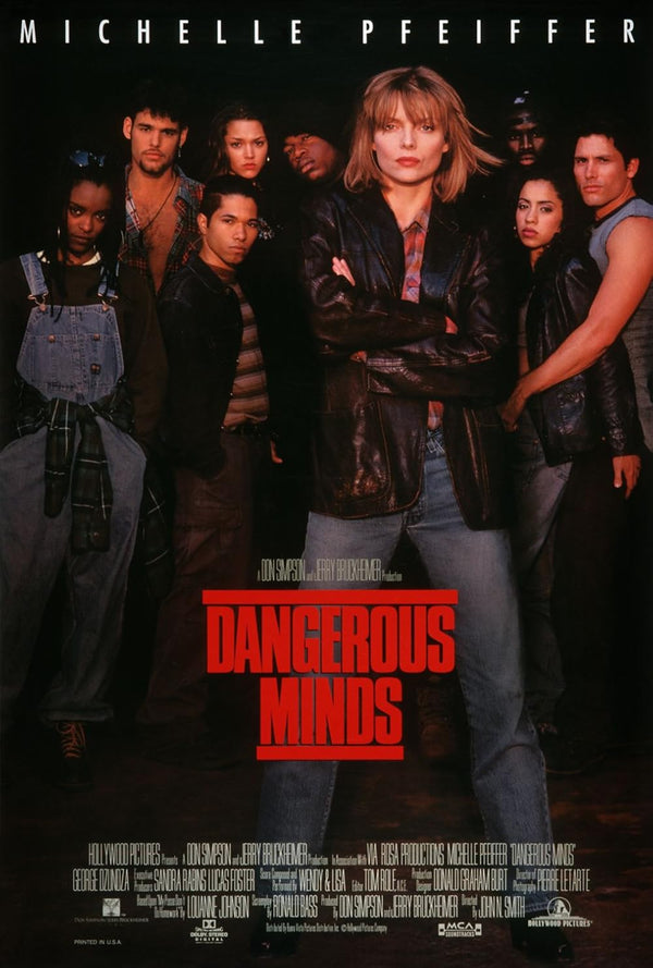 Dangerous Minds (1995) – Biography Drama Movie Poster Movie Poster | Film Wall Art Print