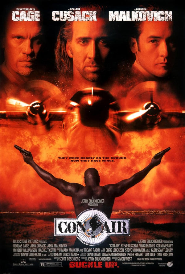 Con Air Movie Poster - Classic 90s Action Film with Nicolas Cage Movie Poster | Film Wall Art Print