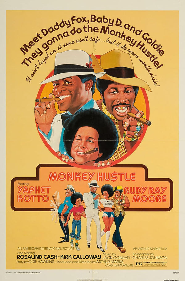 Monkey Hustle (1976) - Hilarious Crime Comedy Drama Movie Poster Movie Poster | Film Wall Art Print
