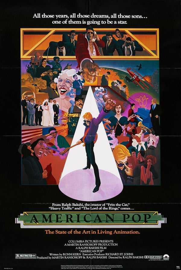 American Pop (1981) - Animated Drama History Film Poster Movie Poster | Film Wall Art Print