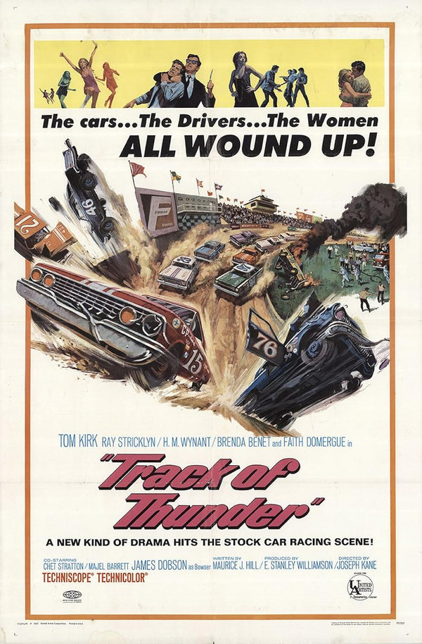 Track of Thunder (1967) - Action Drama Movie Poster Movie Poster | Film Wall Art Print