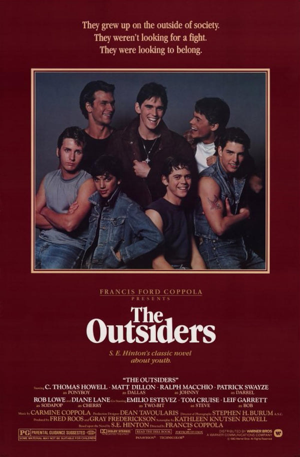 Outsiders Movie Poster - Classic Film Art Print Movie Poster | Film Wall Art Print