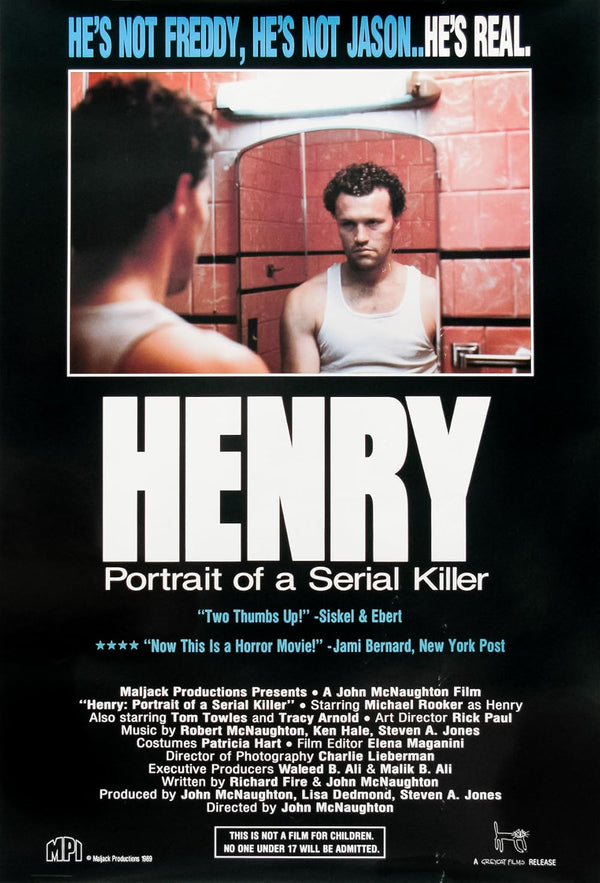 Henry: Portrait of a Serial Killer (1986) – Crime Drama Biography Movie Poster | Film Wall Art Print