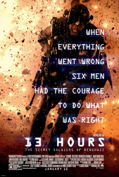 13 Hours (2016) Movie Poster – Action Drama History Thriller Movie Poster | Film Wall Art Print