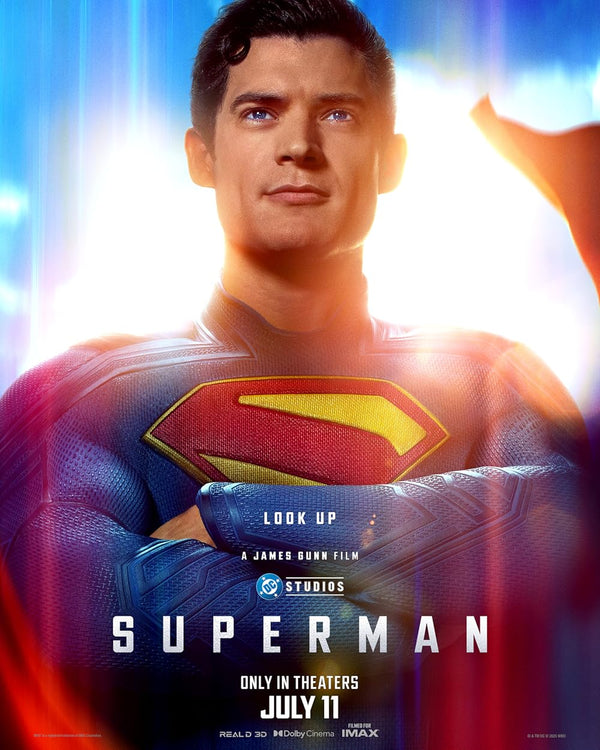 Superman Movie Poster - Official DC Comics Film Artwork Movie Poster | Film Wall Art Print