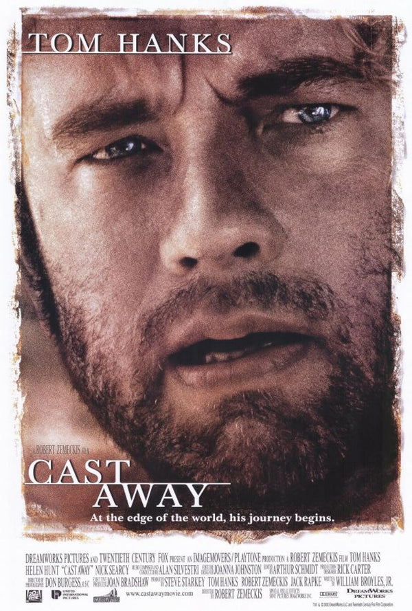 Cast Away Movie Poster - Tom Hanks Survival Drama Film Art Movie Poster | Film Wall Art Print