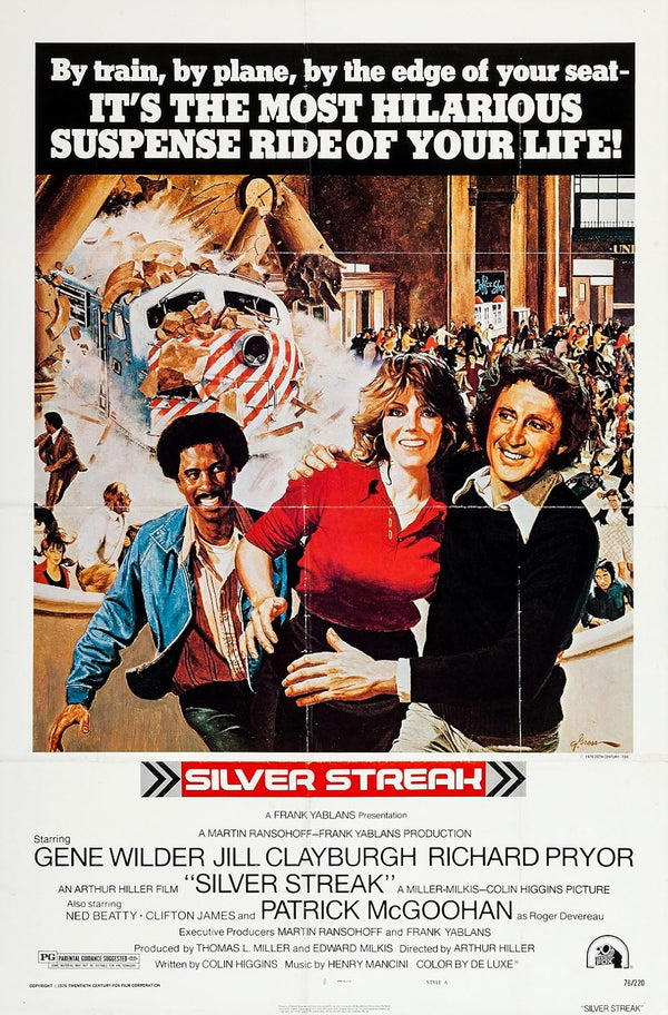 Silver Streak (1976) – Action, Comedy, Crime Movie Poster Movie Poster | Film Wall Art Print