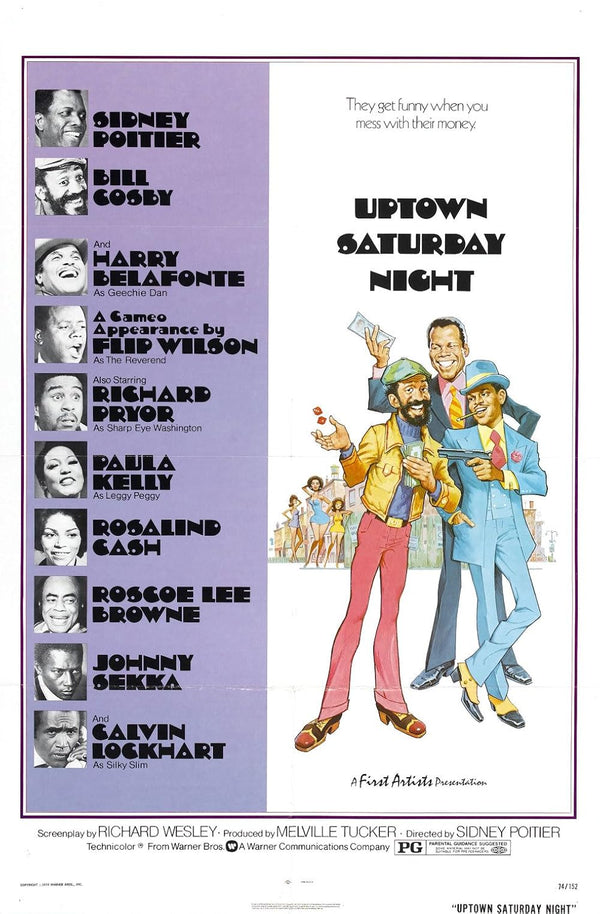 Uptown Saturday Night (1974) - Action Comedy Crime Movie Poster Movie Poster | Film Wall Art Print