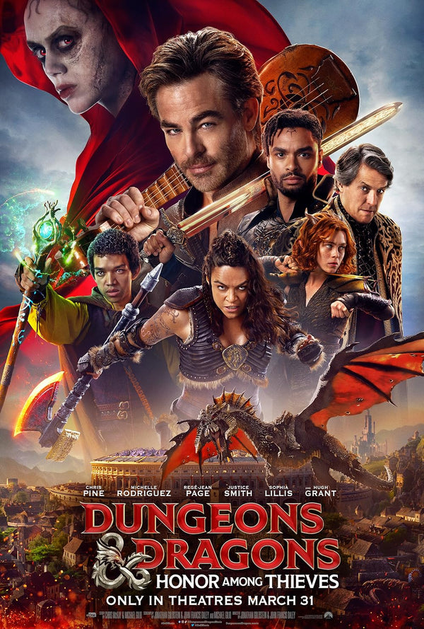Dungeons and Dragons: Honor Among Thieves (2023) Action Adventure Comedy Movie Poster Movie Poster | Film Wall Art Print