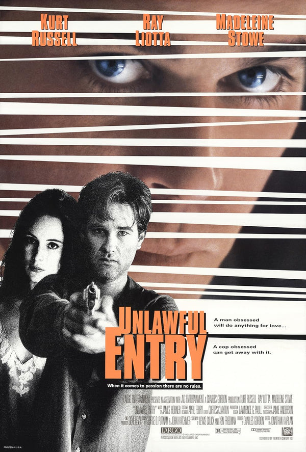 Unlawful Entry (1992) - Classic Crime Thriller Poster Movie Poster | Film Wall Art Print
