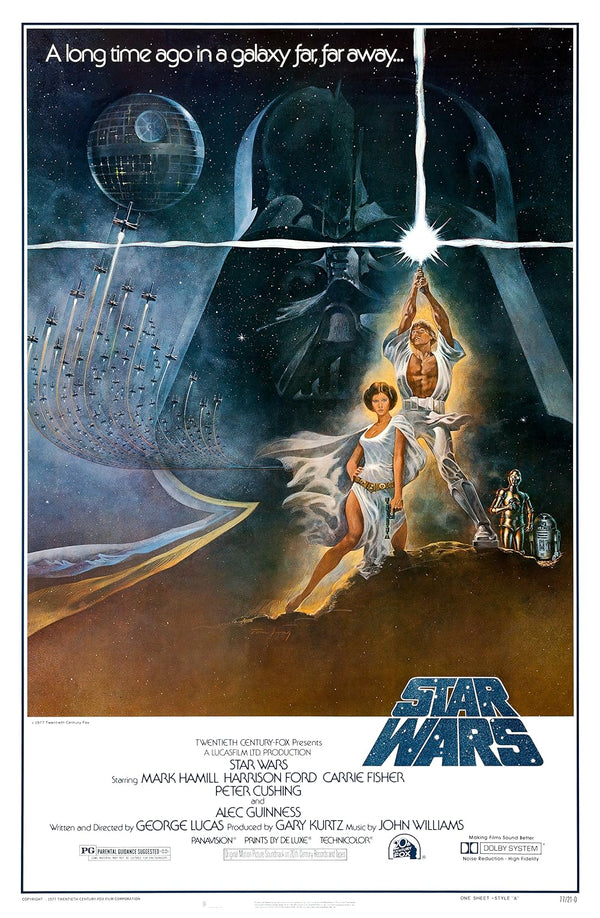 Star Wars Trilogy (A New Hope) (1977) – Iconic Sci-Fi Adventure Poster Movie Poster | Film Wall Art Print