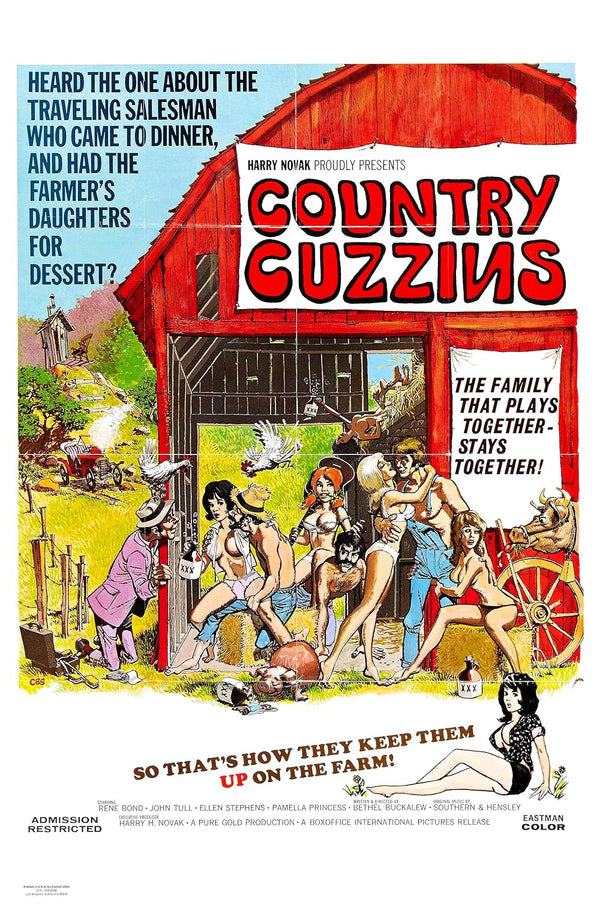 Country Cuzzins (1972) - Hilarious Comedy Classic Poster Movie Poster | Film Wall Art Print