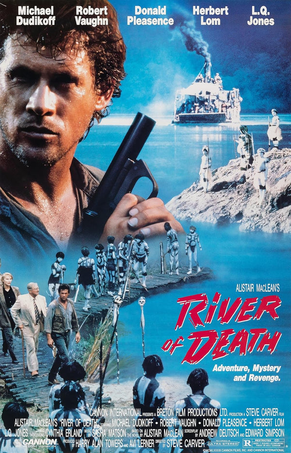River of Death (1989) - Action Adventure Drama Movie Poster Movie Poster | Film Wall Art Print