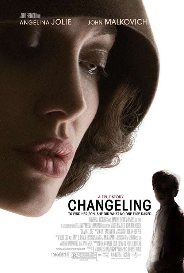 Changeling (2008) - Biography Crime Drama Based on True Story Movie Poster | Film Wall Art Print