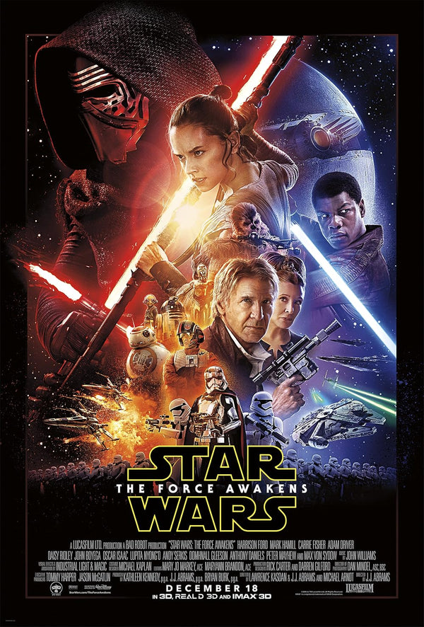 Star Wars Episode VII The Force Awakens Movie Poster Movie Poster | Film Wall Art Print