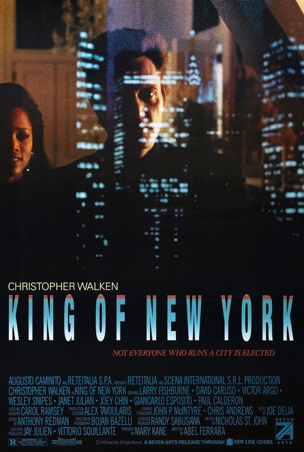 King of New York (1990) - Crime Thriller Movie Poster Movie Poster | Film Wall Art Print