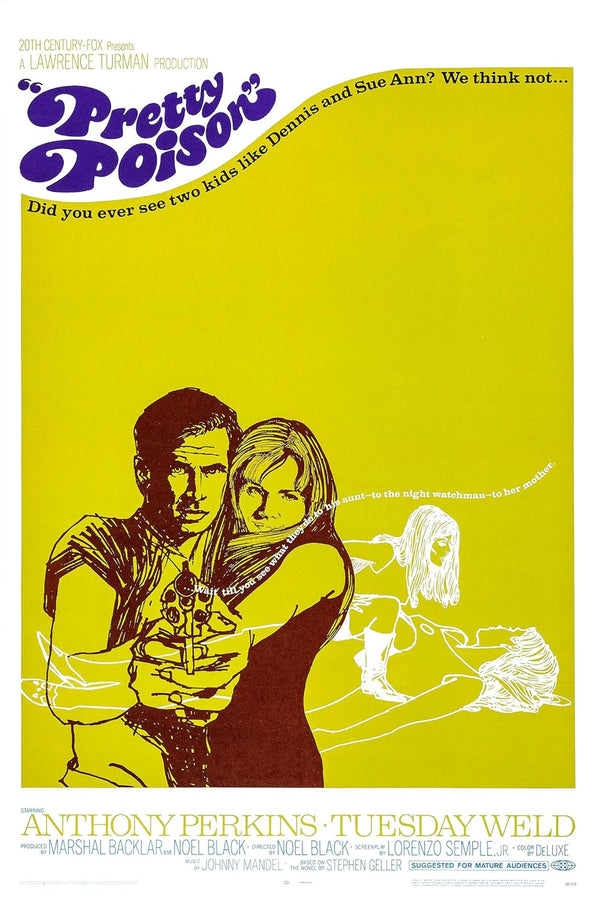 Pretty Poison (1968) – Charming Comedy Crime Drama Poster Movie Poster | Film Wall Art Print