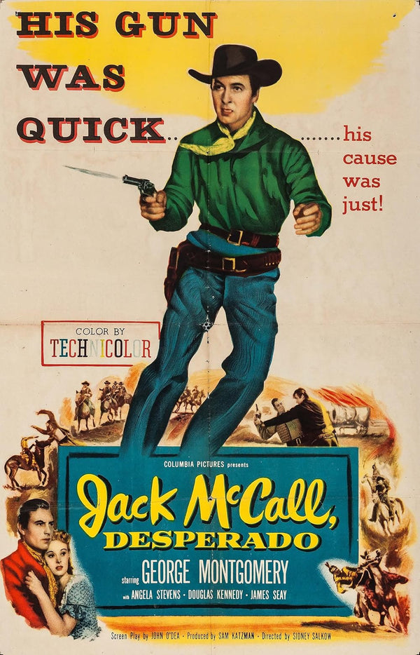 Jack McCall Desperado (1953) – Classic Western Drama Movie Poster Movie Poster | Film Wall Art Print