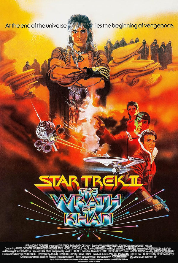 Star Trek: The Wrath of Khan (1982) – Classic Action Sci-Fi Adventure Movie Poster | Film Wall Art Print