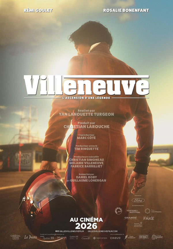Villeneuve: Rise of a Champion (2026) – French Sport Film Movie Poster | Film Wall Art Print