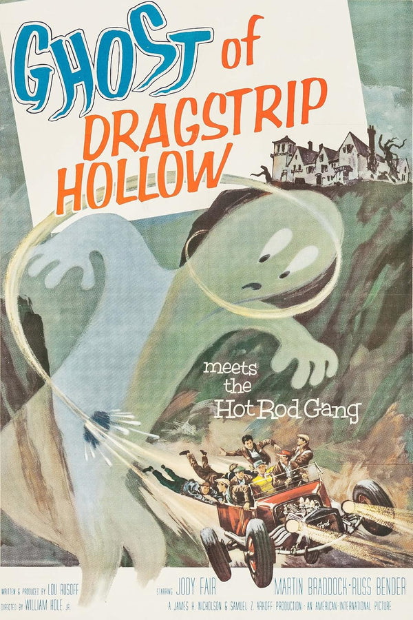 Ghost of Dragstrip Hollow (1959) - Classic Comedy Horror B-Movie Movie Poster | Film Wall Art Print