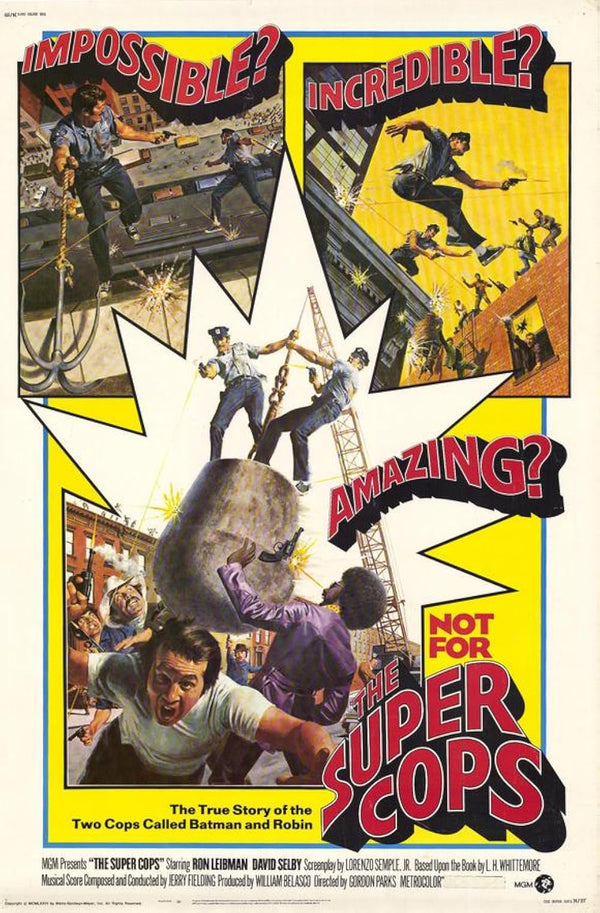 Super Cops (1974) - Action Comedy Crime Movie Poster Movie Poster | Film Wall Art Print