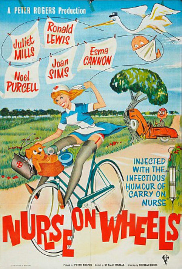 Nurse on Wheels (1963) Movie Poster - High Quality Print Movie Poster | Film Wall Art Print