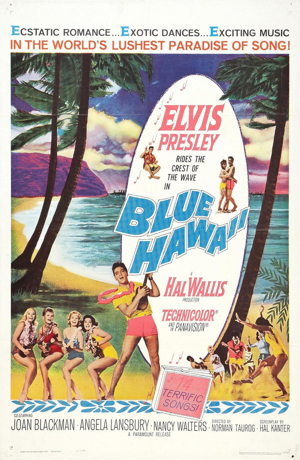 Blue Hawaii Movie Poster - Elvis Presley Classic Film Art Movie Poster | Film Wall Art Print