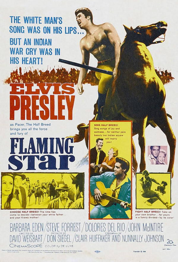 Flaming Star (1960) Western Movie Poster – Iconic Classic Movie Poster | Film Wall Art Print