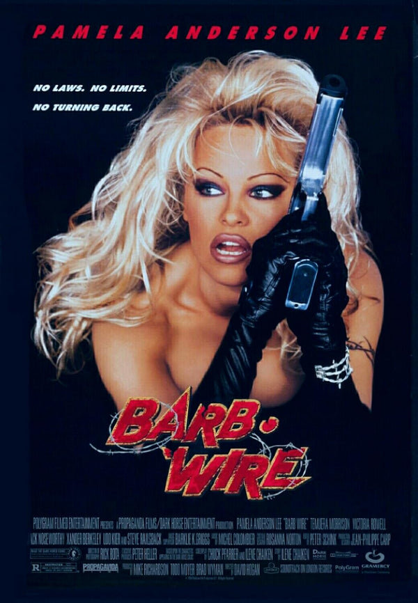 Barb Wire Movie Poster - 1996 Sci-Fi Action Film Starring Pamela Anderson Movie Poster | Film Wall Art Print